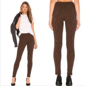 NWOT - Sanctuary Anthropologie Leopard Slim Pull on Ponte Pants; X-Small